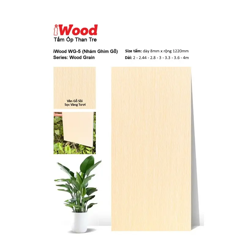 Tấm Than Tre Film Vân Gỗ WG-5
