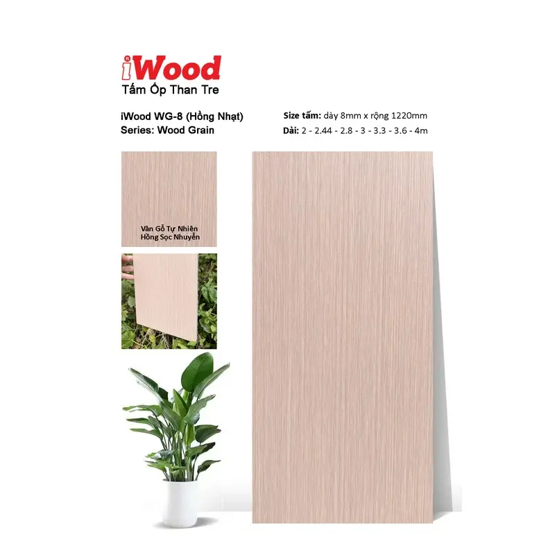 Tấm Than Tre Film Vân Gỗ WG-8