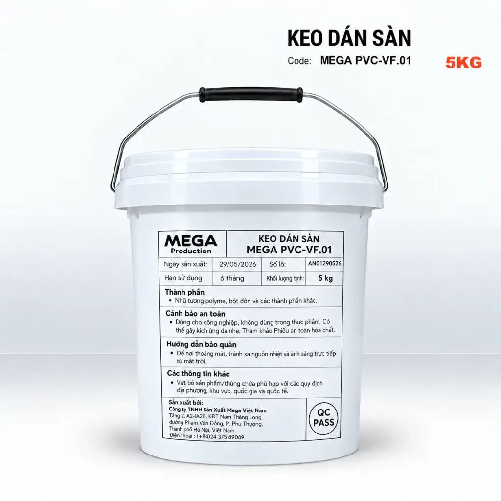 Keo Dán Sàn MEGA PVC-VF.01- 5kg