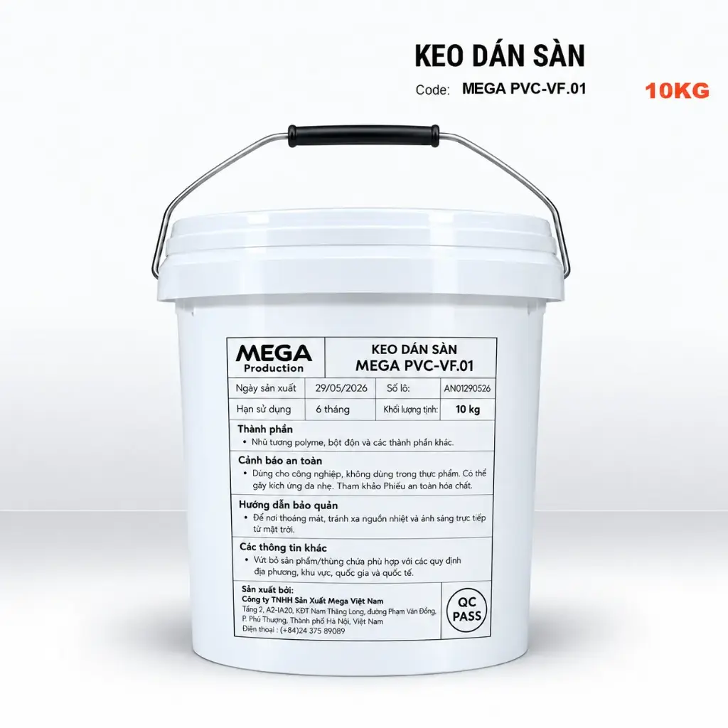 Keo Dán Sàn MEGA PVC-VF.01-10kg