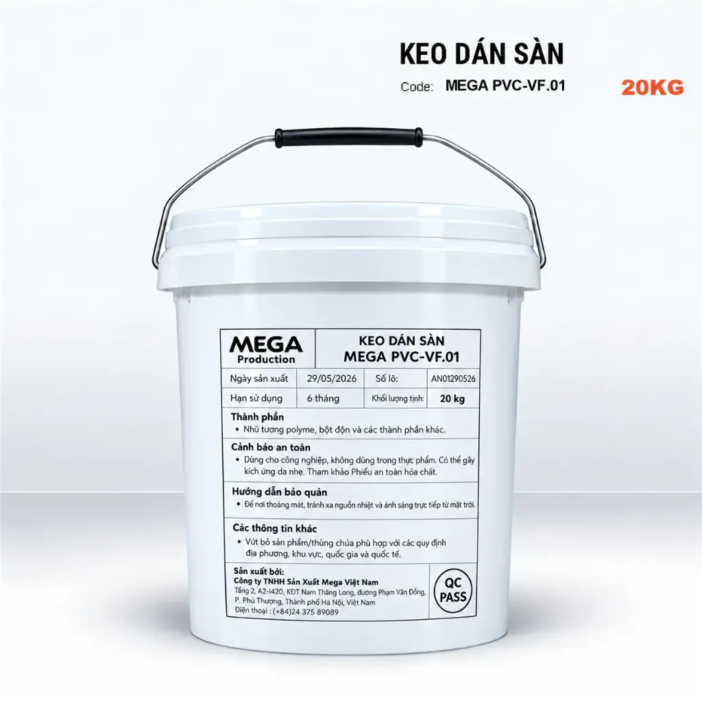 Keo Dán Sàn MEGA PVC-VF.01- 20kg  