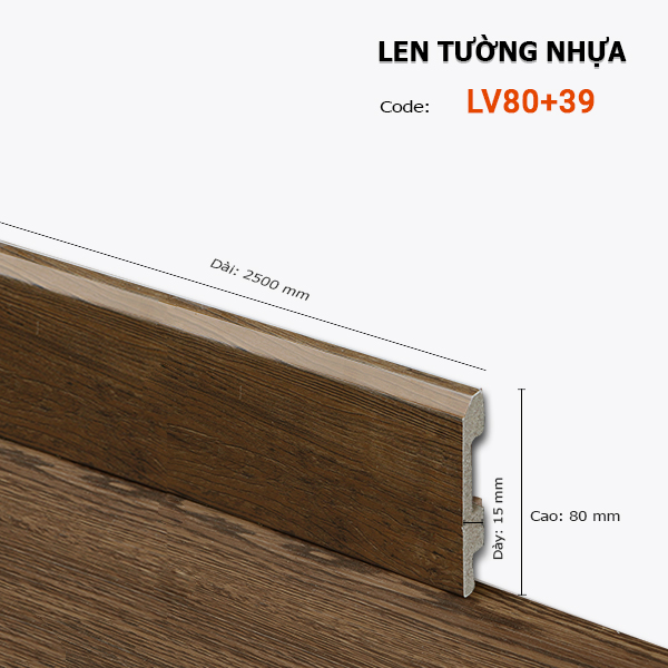 Len Tường nhựa LV80+39
