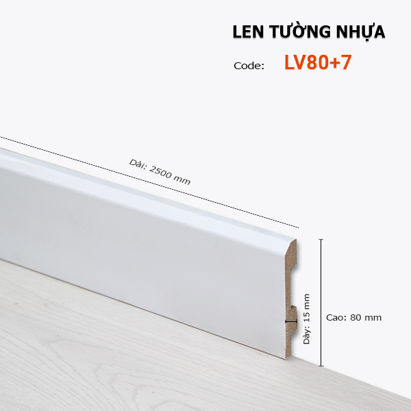Len Tường nhựa LV80+7