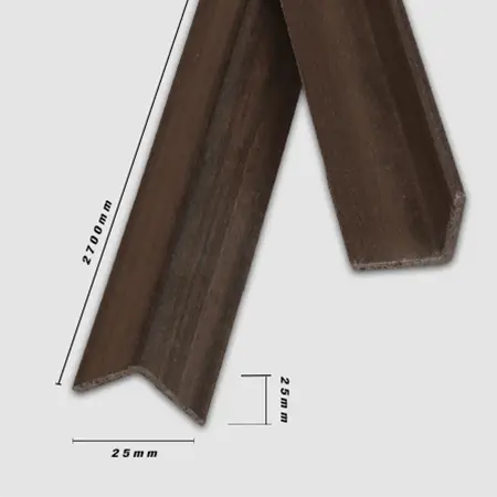 Chỉ Nẹp Nhựa V25x25-Cafe