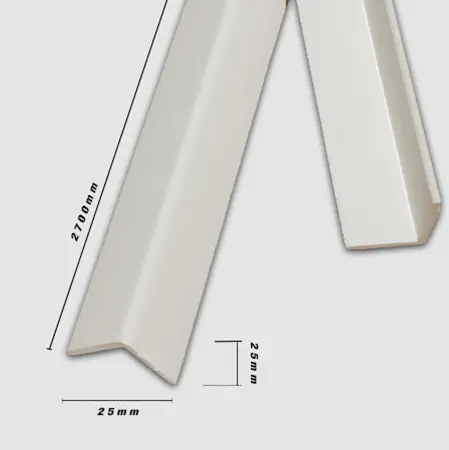 Chỉ Nẹp Nhựa V25x25-White