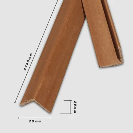 Chỉ Nẹp Nhựa V25x25-Wood