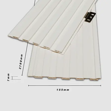 Tấm ốp 3K W155x7 - White