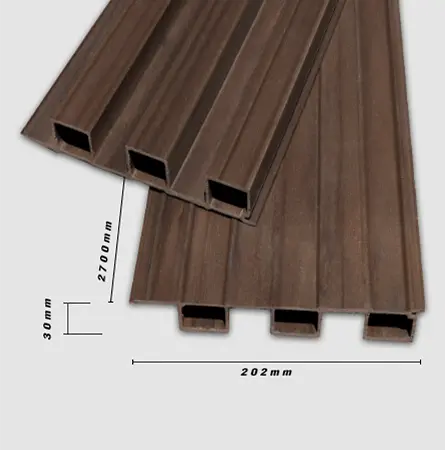 Tấm ốp 3K WPC 202x30 - Cafe