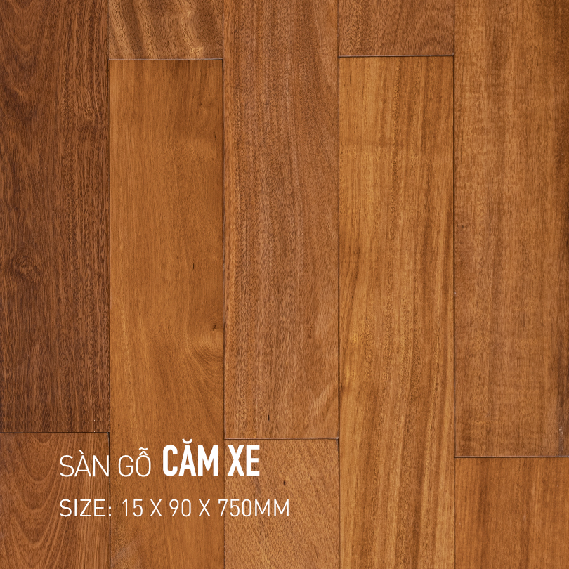 Sàn gỗ căm xe 90x750mm