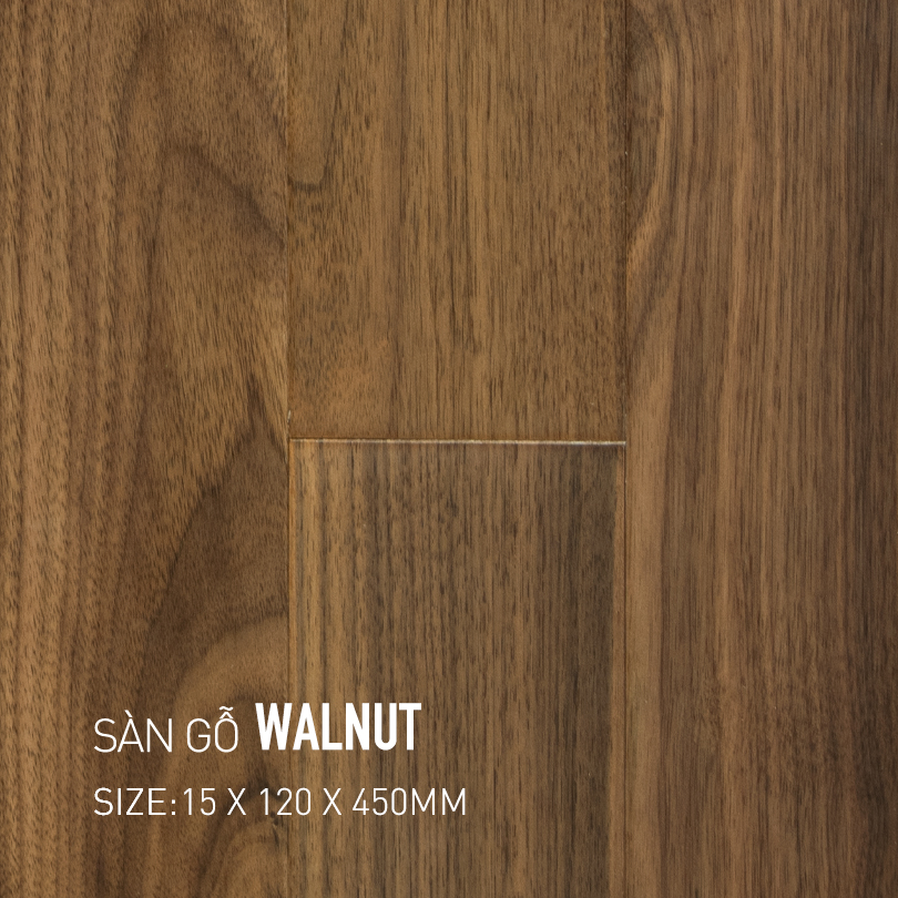 Sàn gỗ Walnut 120x450mm