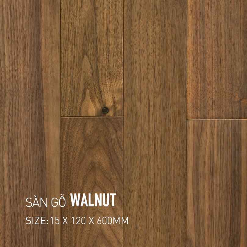 Sàn gỗ Walnut 120x600mm