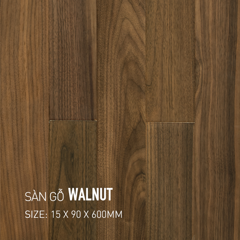 Sàn gỗ Walnut 90x600mm