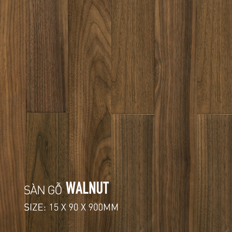 Sàn gỗ Walnut 90x900mm