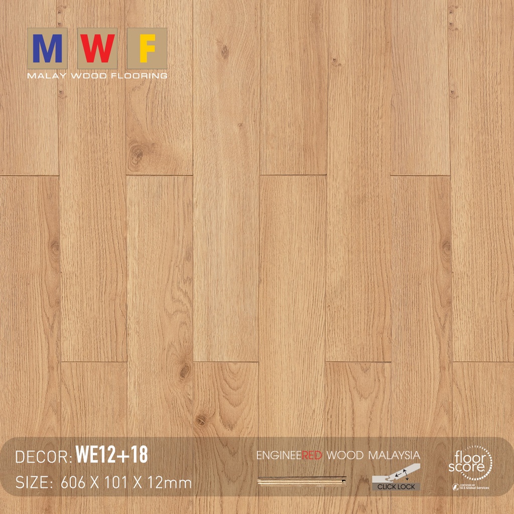 Sàn gỗ MalayWood WE12+18