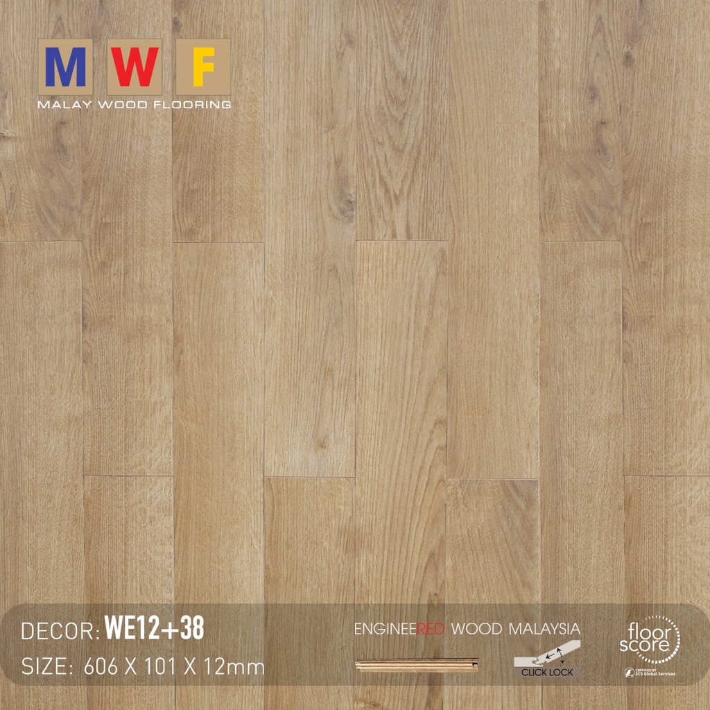 Sàn gỗ MalayWood WE12+38