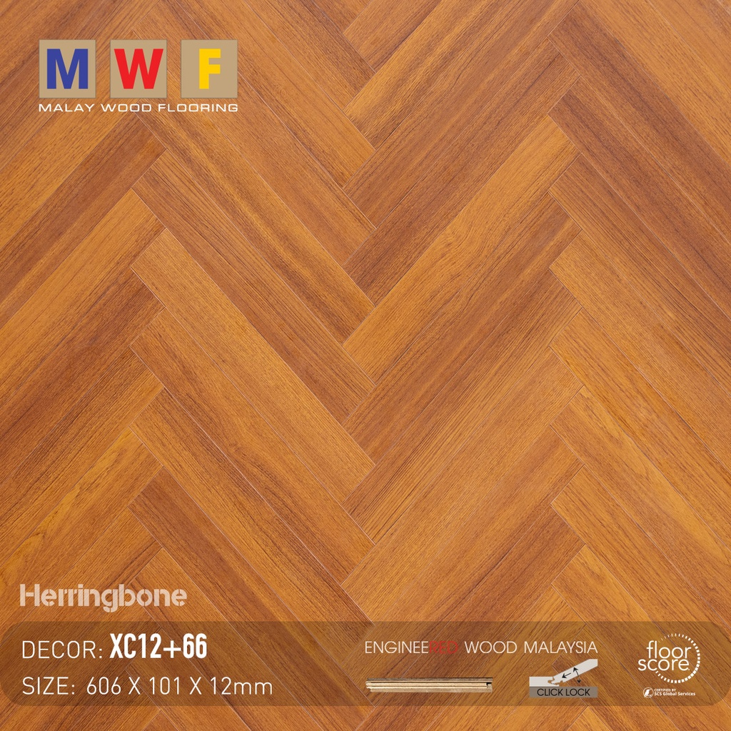 Sàn gỗ xương cá MalayWood XC12+66