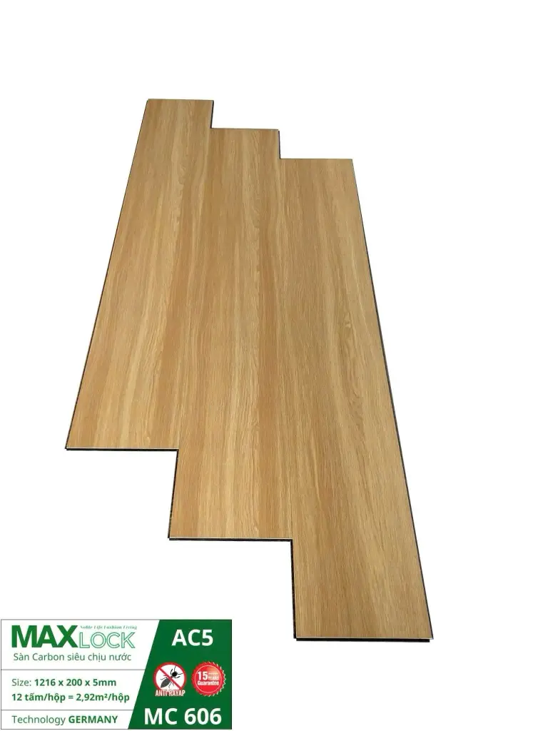 Sàn Nhựa Hèm Khóa Maxlock MC 606