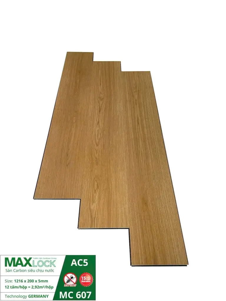 Sàn Nhựa Hèm Khóa Maxlock MC 607