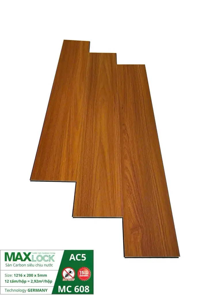 Sàn Nhựa Hèm Khóa Maxlock MC 608