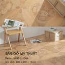 Sàn gỗ Mỹ Thuật Sồi - VH501 Kiểu Hoa Văn