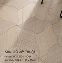 Sàn gỗ Mỹ Thuật Sồi - VYXX1001 Kiểu Chiếc Lá