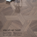 Sàn gỗ Mỹ Thuật Walnut - VH401 Kiểu Hình Học