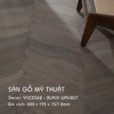 Sàn gỗ Mỹ Thuật Walnut - VYXH062 Kiểu Chiếc Lá