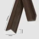 Chỉ Nẹp Nhựa V25x25-Cafe