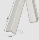 Chỉ Nẹp Nhựa V25x25-White