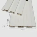 Tấm ốp 3K WPC 195x14 - White